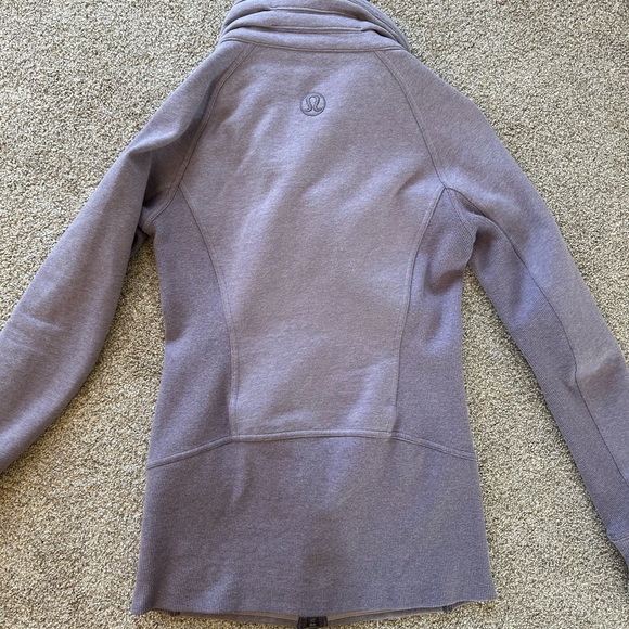 Lululemon long radiant zip up purple - Picture 6 of 7